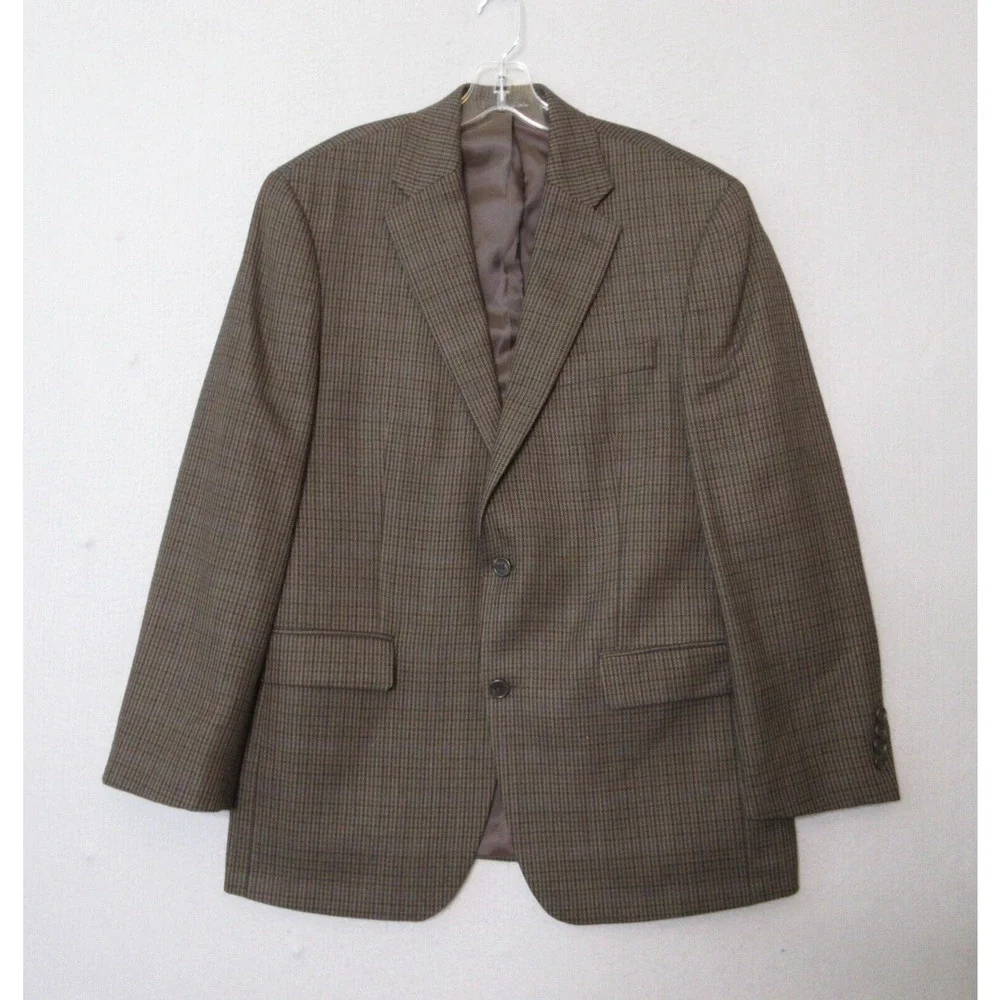 Lauren Ralph Lauren Plaid 100% Wool‎ Blazer